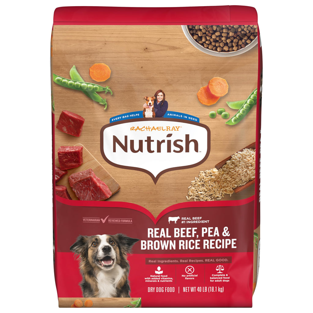 Dry Dog Food, Beef, Pea & Brown Rice, 40 lb. Bag K9671