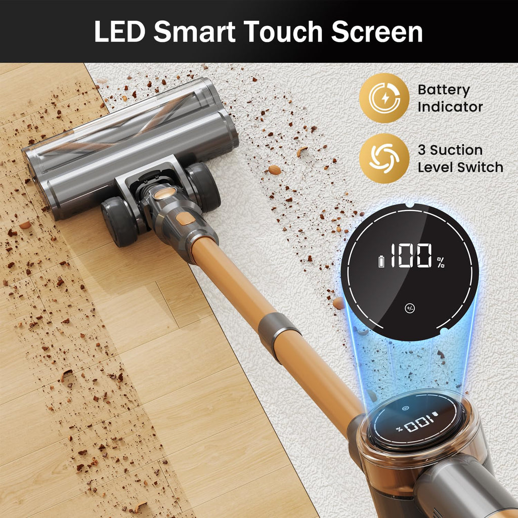 Cordless Stick Vacuum Cleaner 10-in-1 Lightweight 45mins Runtime E662