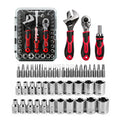 53-Piece Socket Ratchet Wrench Set with Ratcheting Screwdriver C804