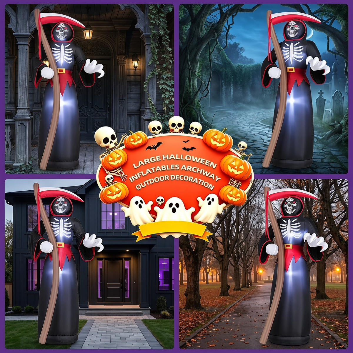 8FT LED Inflatable Outdoor Yard Decor V333