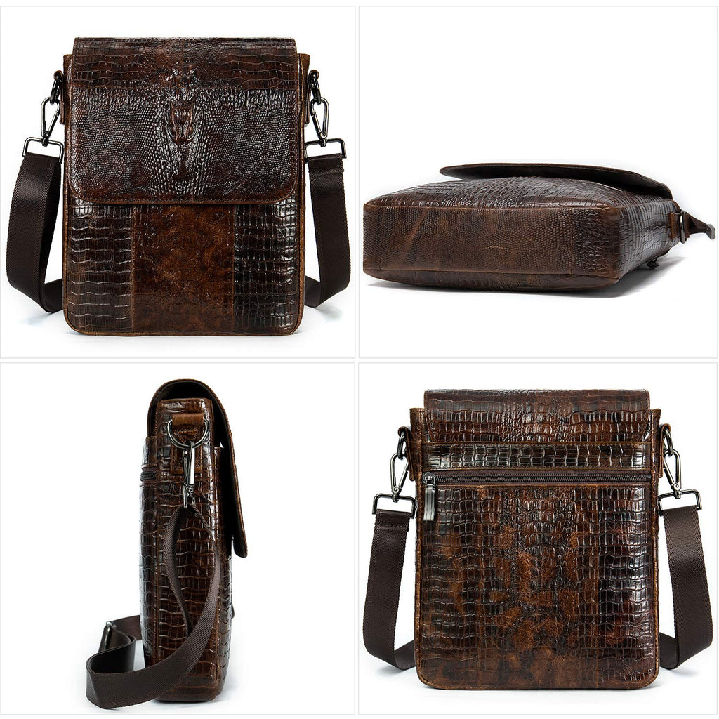 Leather Messenger Bag Shoulder Crossbody Bag R3654