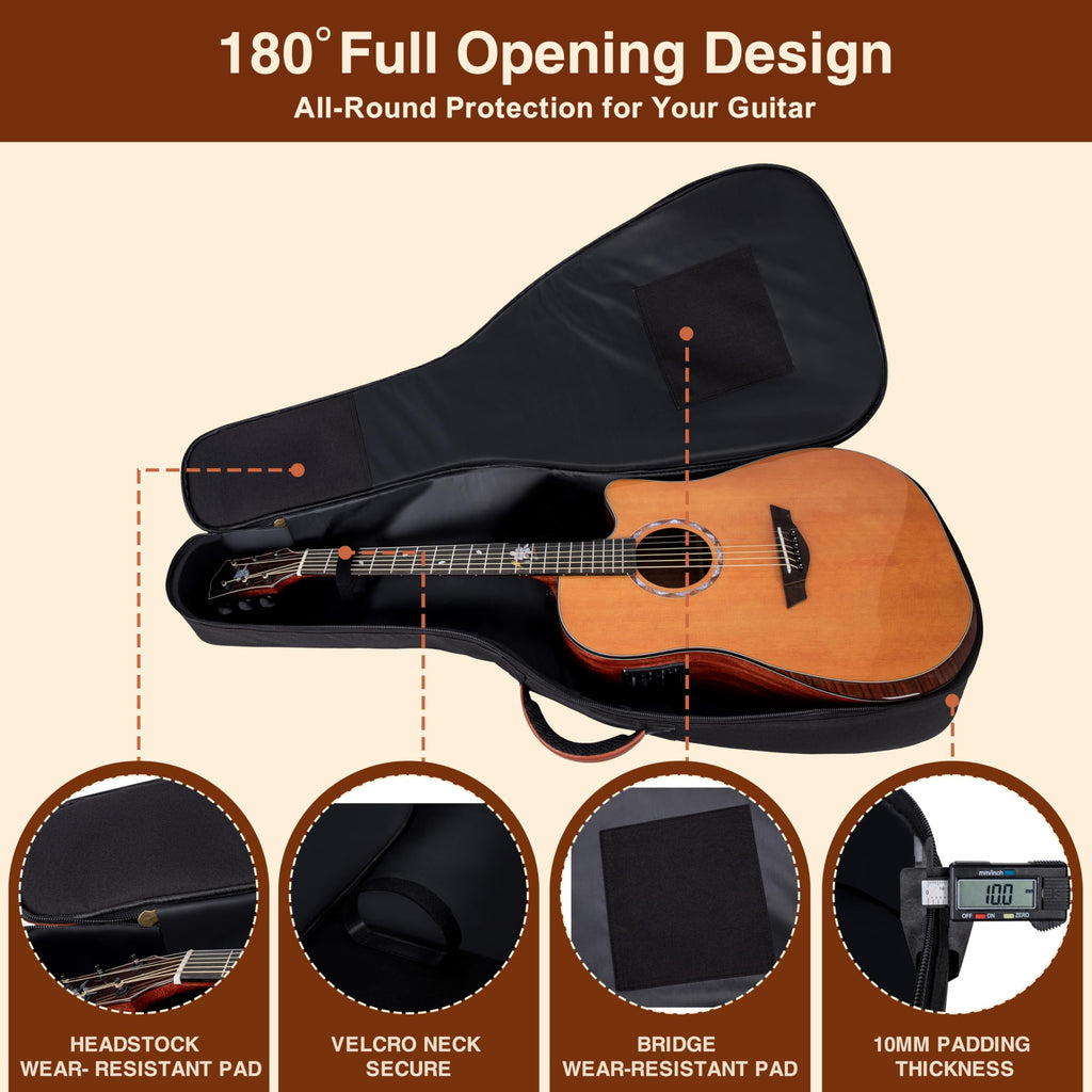 40/41/42" Waterproof PU Leather Acoustic Guitar Bag N45146