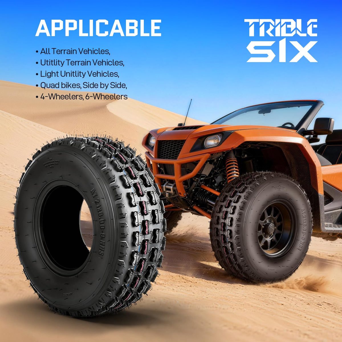 21x8-9 All-Terrain ATV/UTV Tires Set of 2 B972