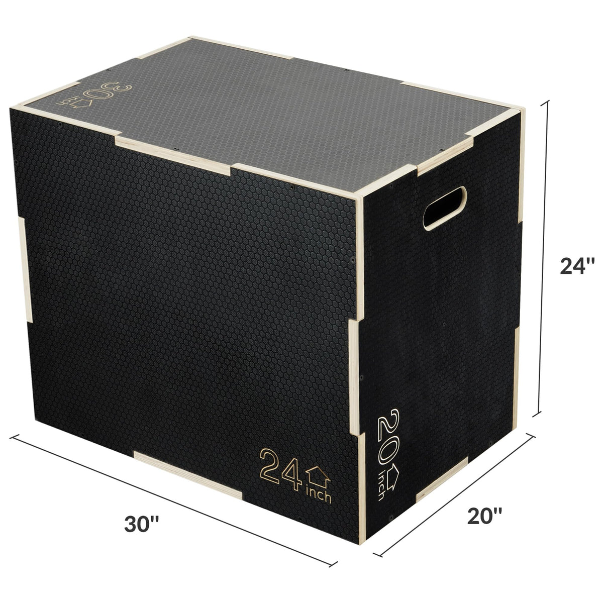 3 in 1 Non-Slip Wooden Plyo Box S111308