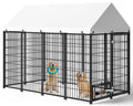7.9 x 4.1 x 5.9 ft Outdoor Dog Kennel with Waterproof Roof J389260