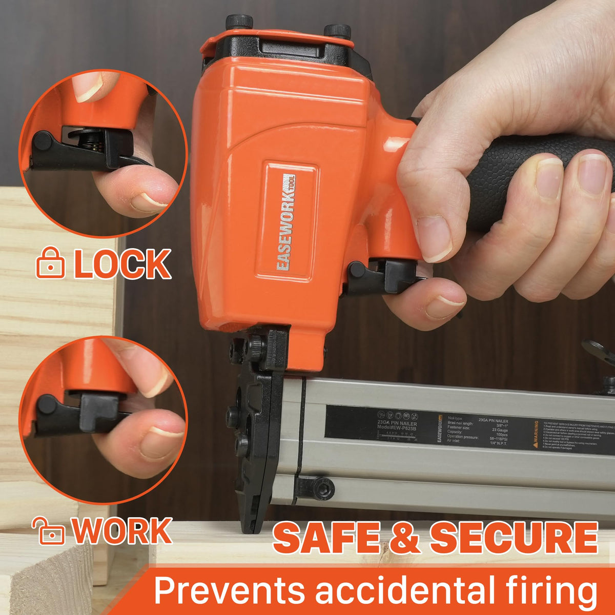 23 Gauge Pneumatic Pin Nailer J204