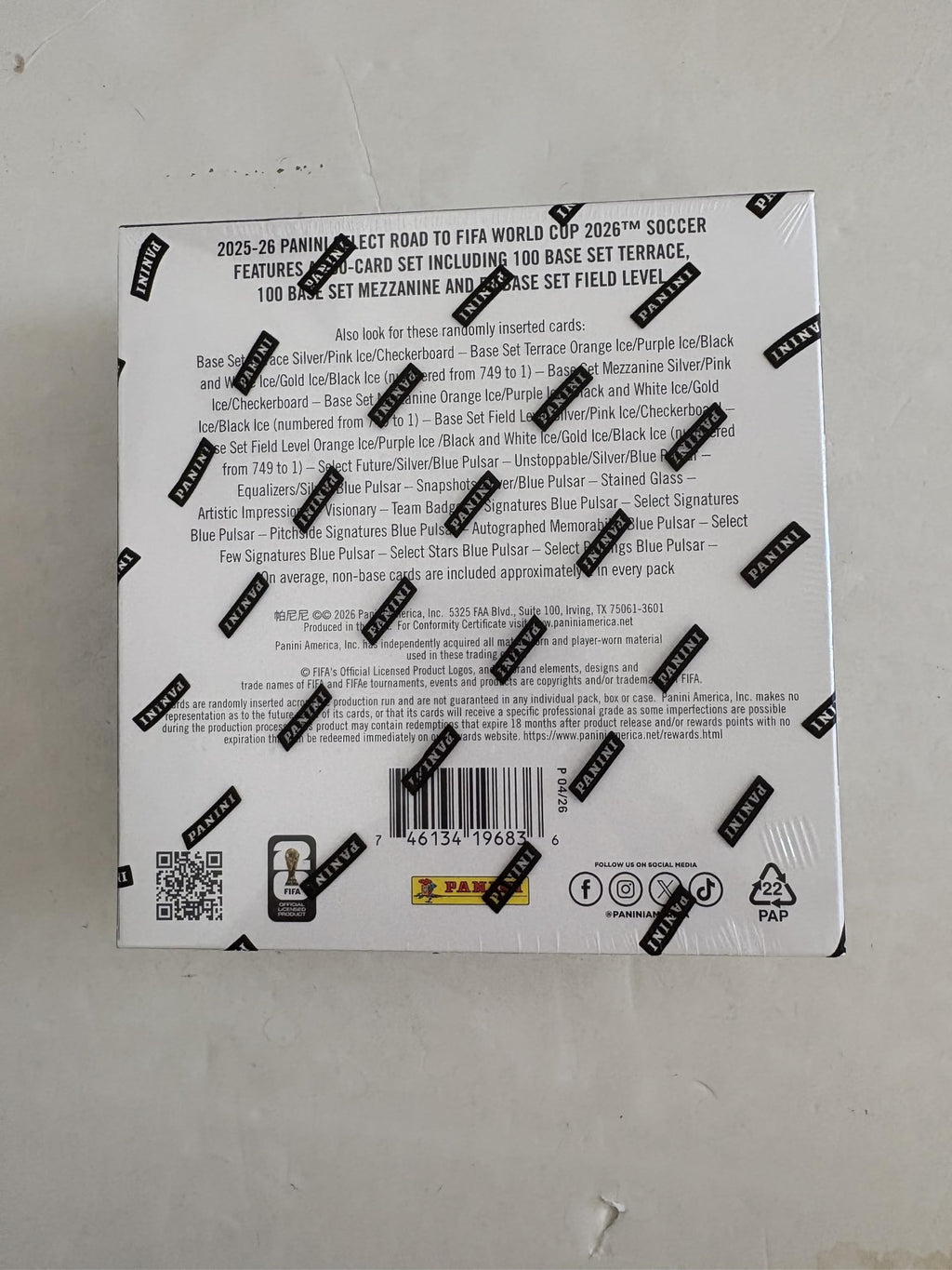 2026 Panini Select FIFA World Cup Soccer Trading Cards Mega Box J95690