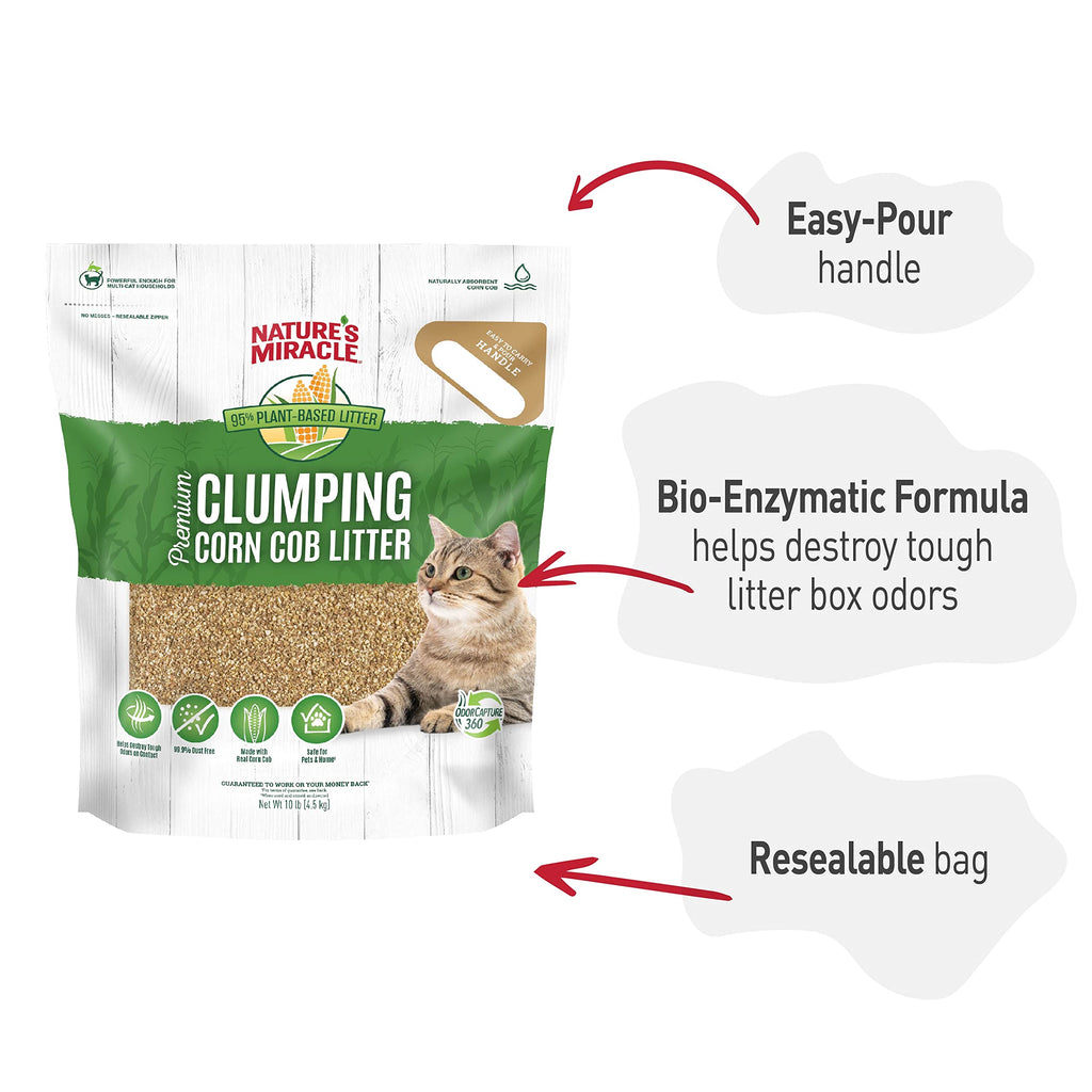 Clumping Corn Cob Cat Litter, 10 lbs P988538