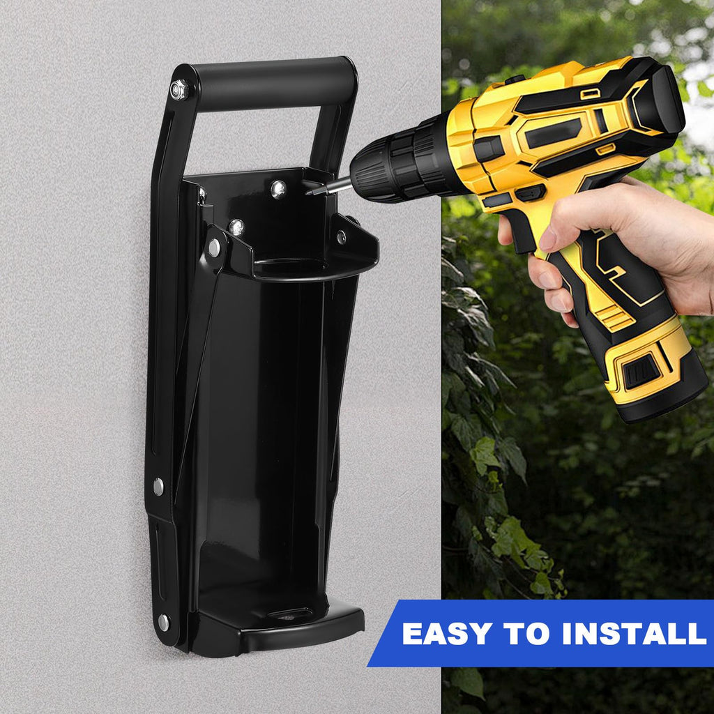 Wall Mounted Stainless Steel Can Crusher with Built in Opener E66072