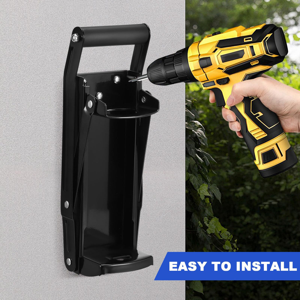 Wall Mounted Stainless Steel Can Crusher with Built in Opener E66072