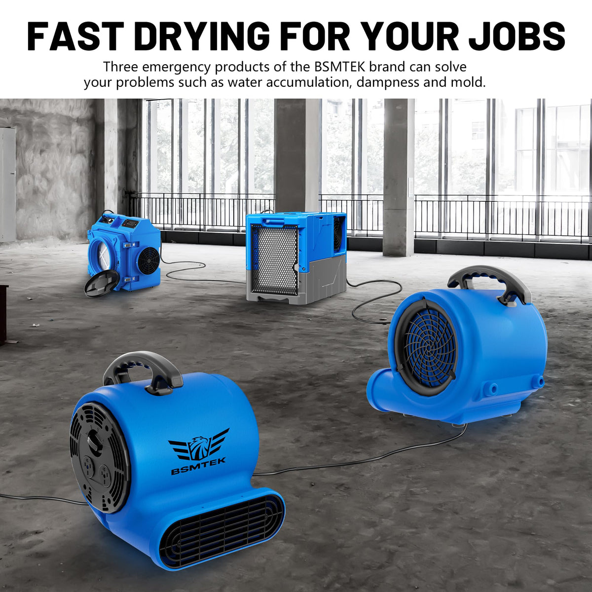 Industrial 1/3HP 1200CFM Air Mover Blower Fan J2941
