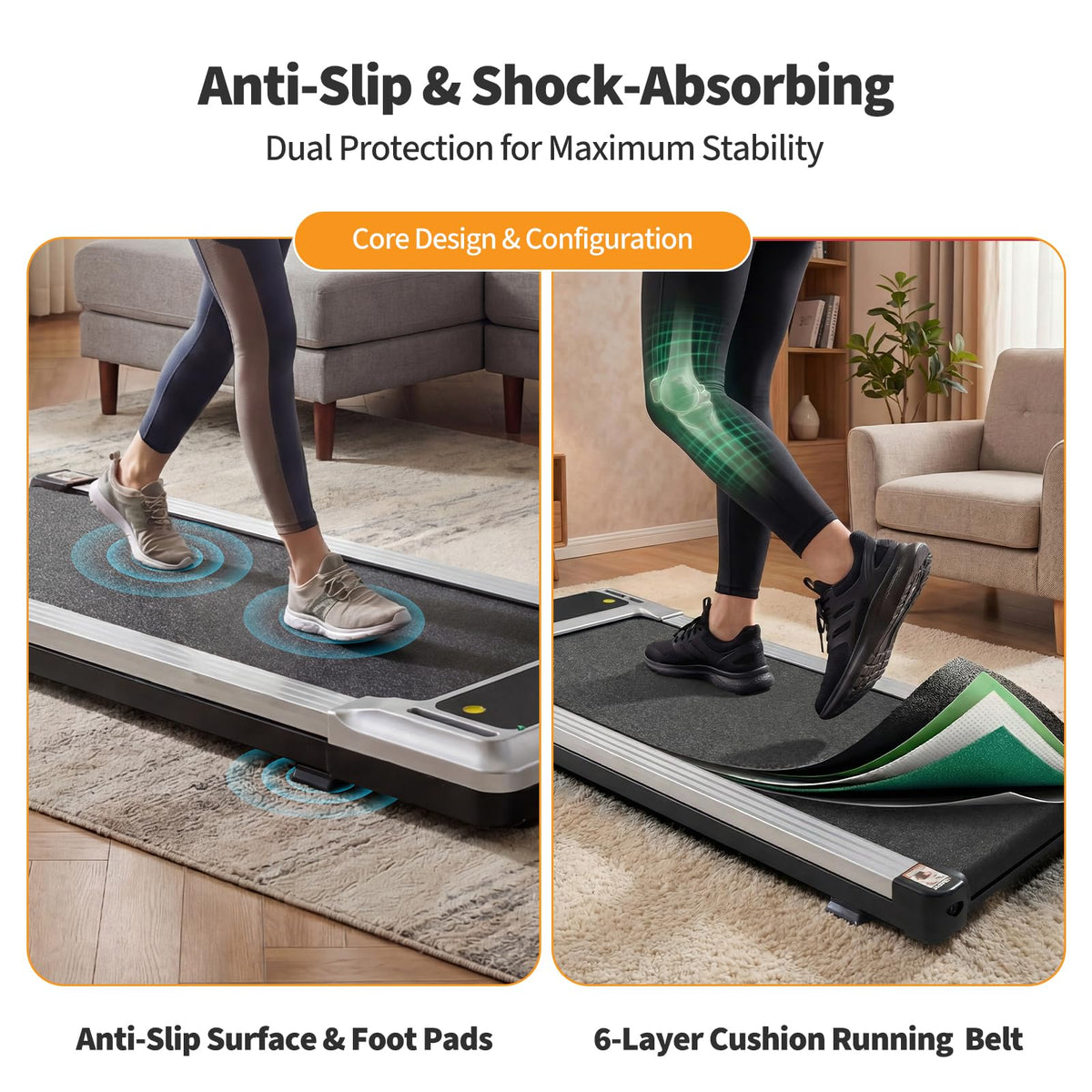 3-in-1 Walking Pad Under Desk Treadmill R906562