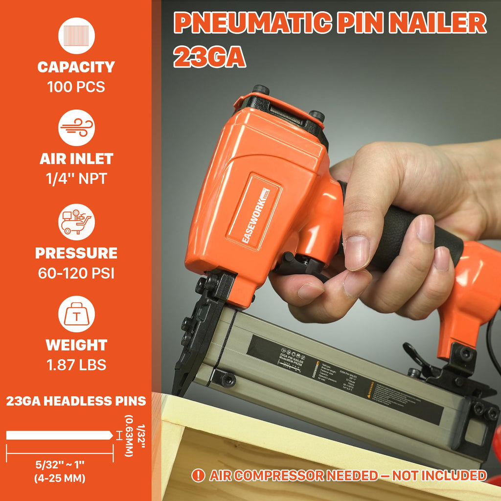 23 Gauge Pneumatic Pin Nailer J204
