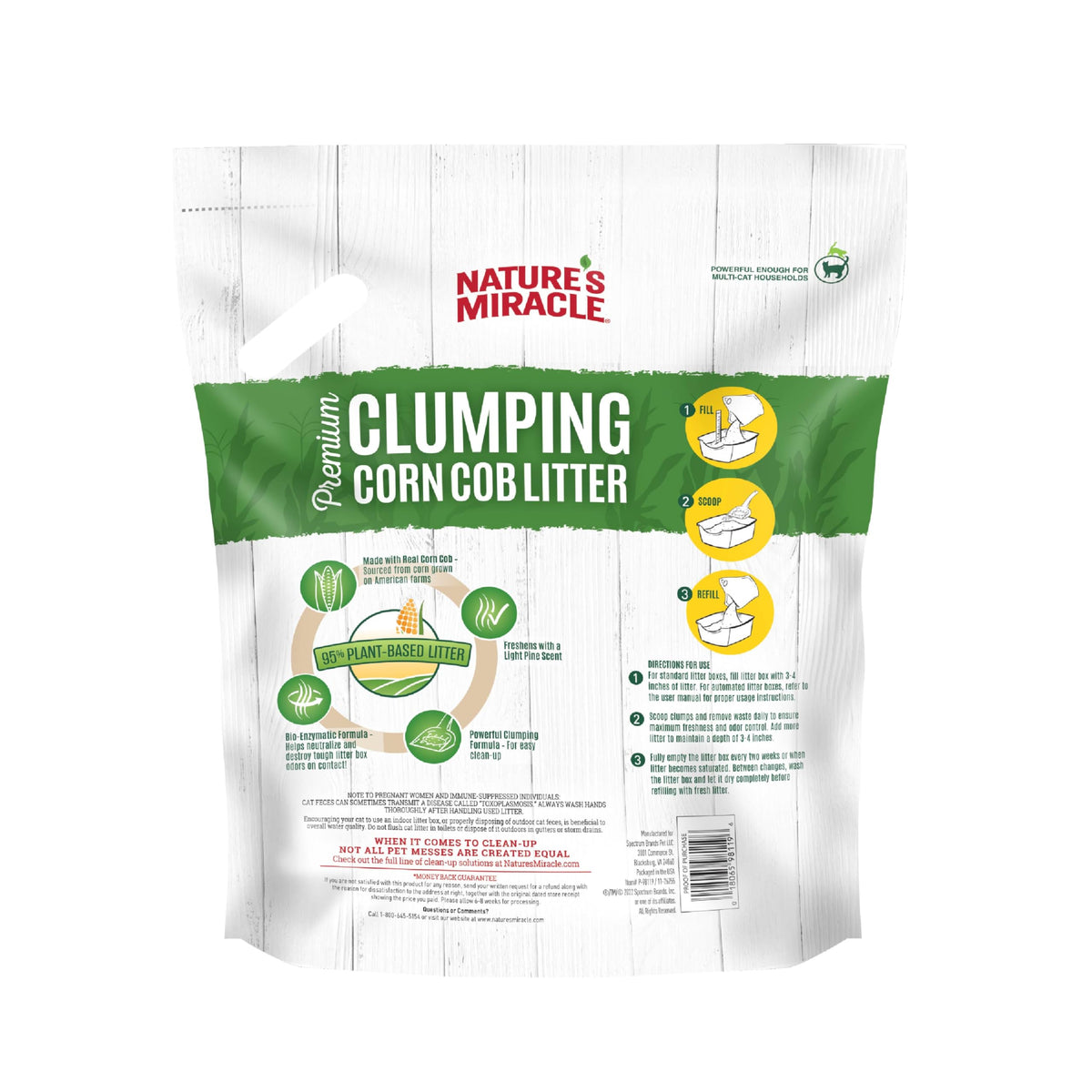 Clumping Corn Cob Cat Litter, 10 lbs P988538