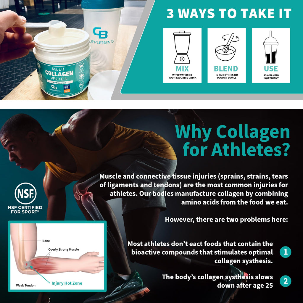 Multi Collagen Protein Powder Unflavored 58 Servings E823