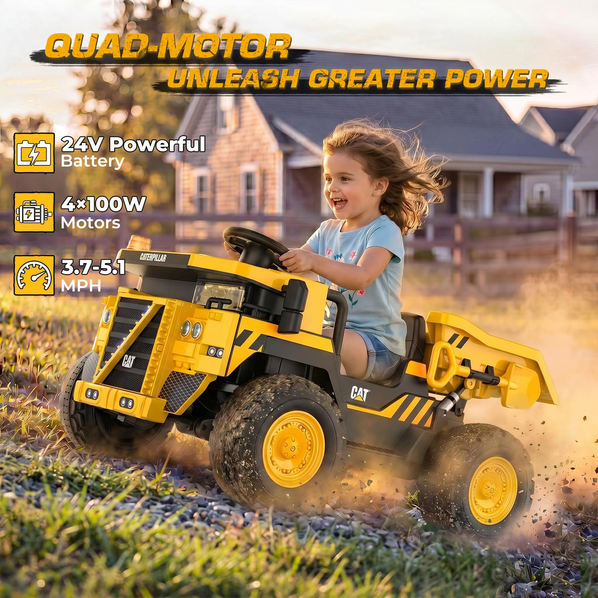 24V Ride On Dump Truck with Remote Control K224847