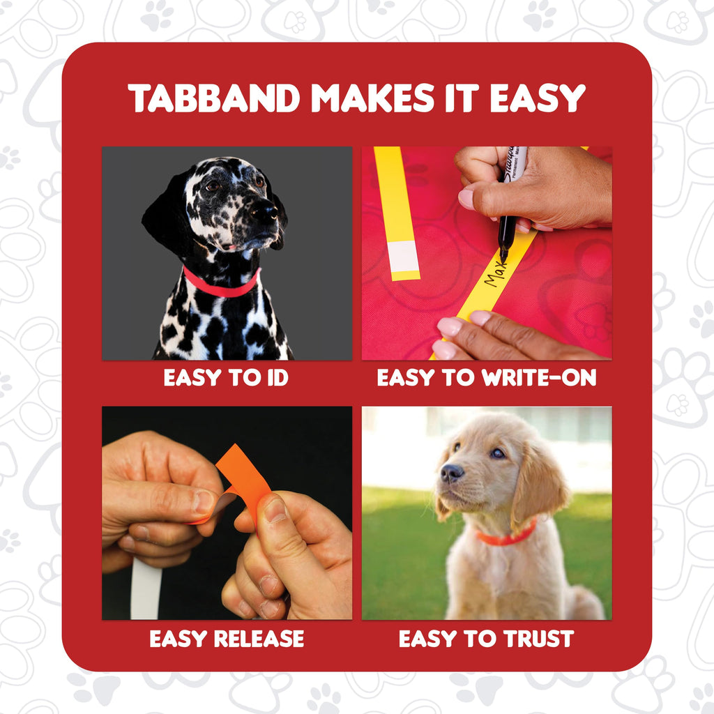 20 Inch 500 Count Waterproof Writable Tear-Resistant Pet ID Collars A3542
