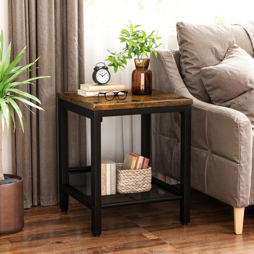 3-Piece Coffee Table Set with 2 Square End Side Tables P726