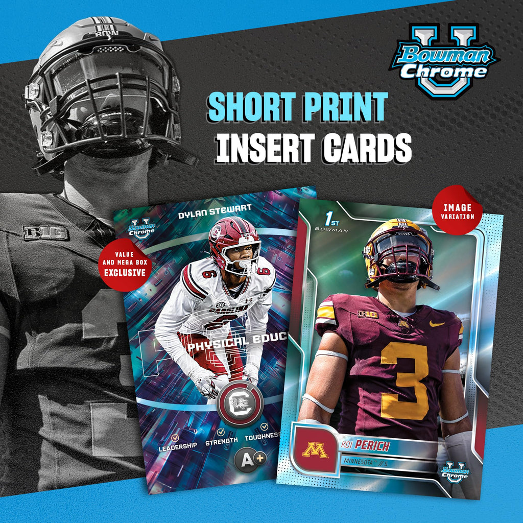 2025 Bowman University Chrome NCAA Football Value Box J807