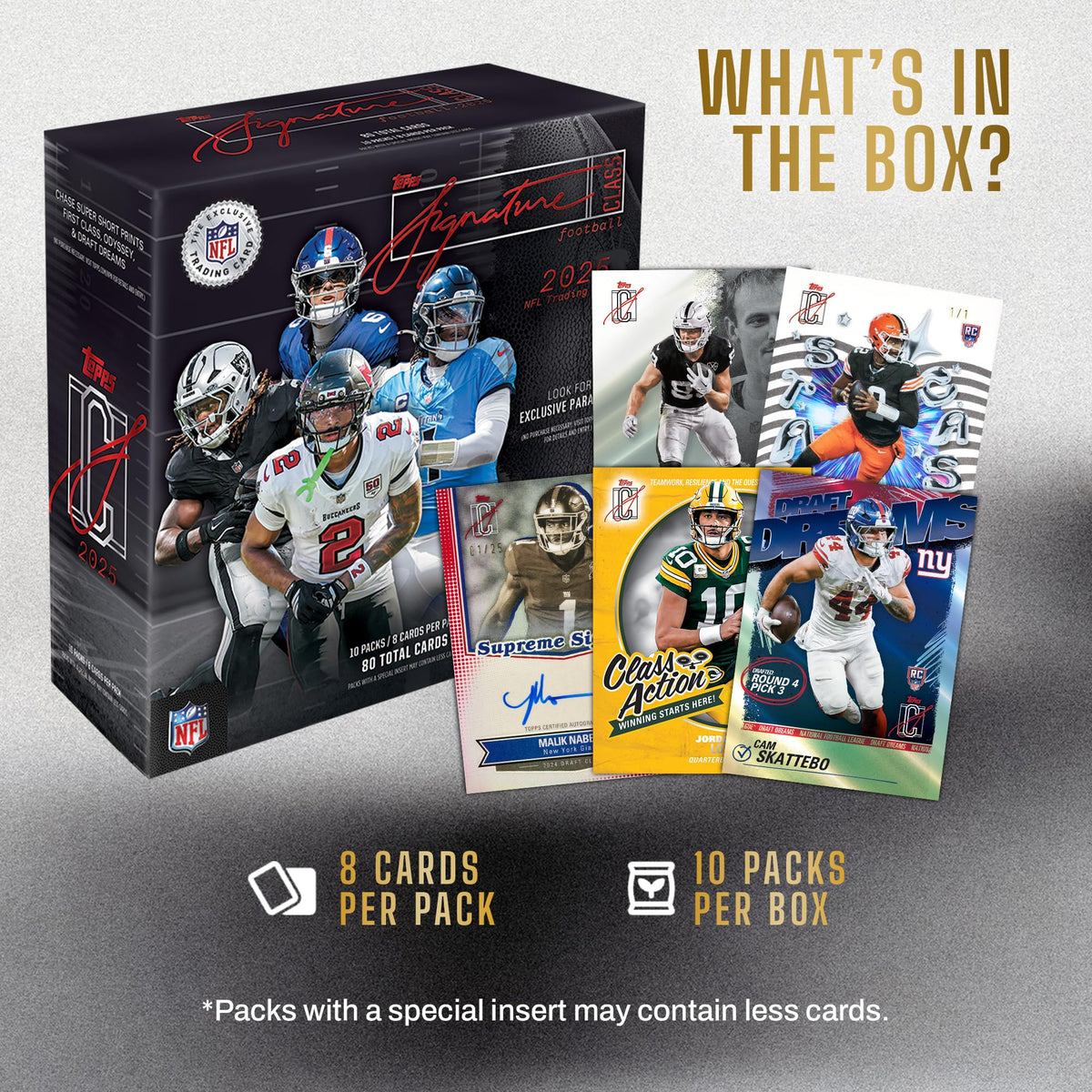 2025 NFL Signature Class Football Mega Box Z169746