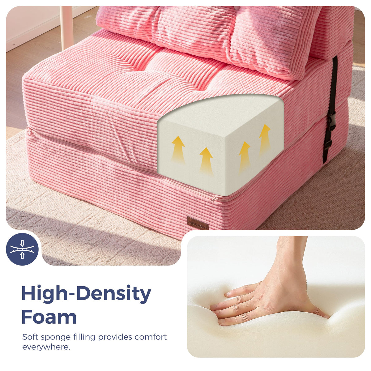 Folding Sofa Bed with Pillow P25530