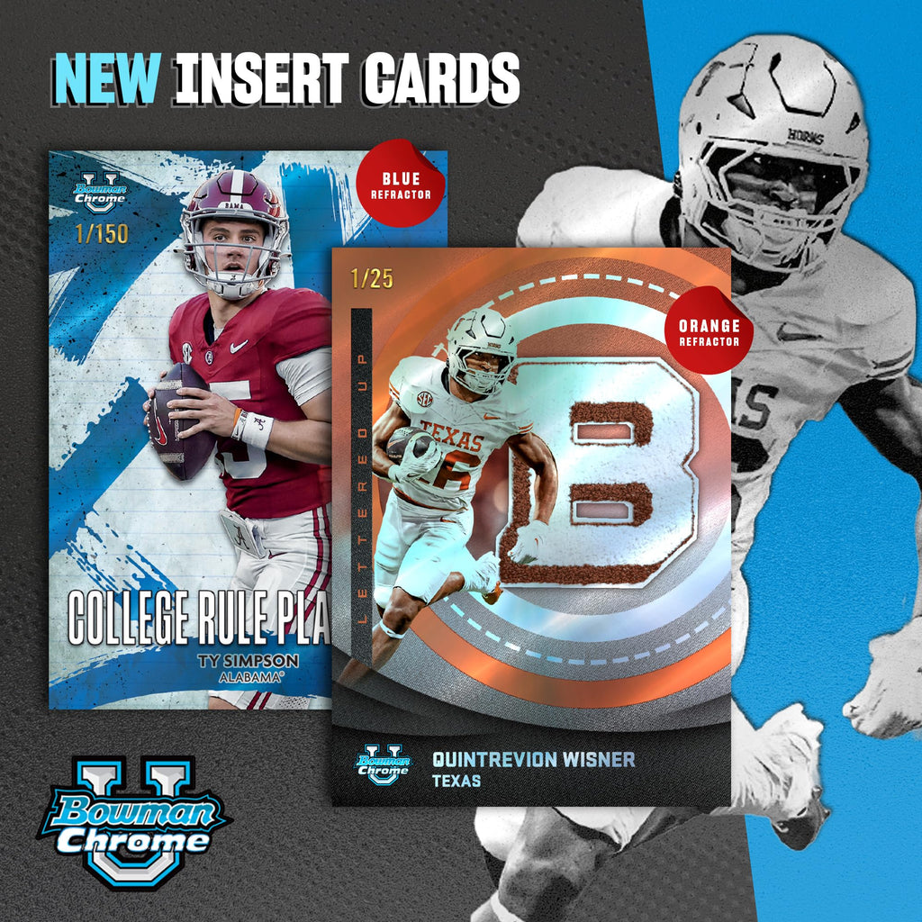 2025 Bowman University Chrome NCAA Football Value Box J807
